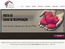 Tablet Screenshot of casadeoracao.org